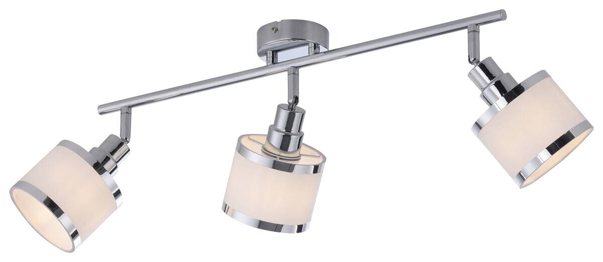 Just Light Spot Accor Chrom weiß Kunststoff B/H/L: ca. 29x22x69 cm E14 3 Brennstellen