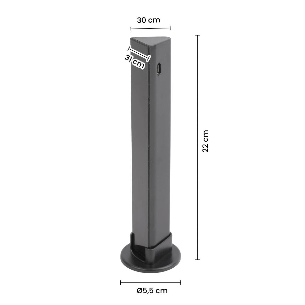 Nolo LED-RGB-Tischleuchte Flash B/H/L: ca. 3x22x3,1 cm