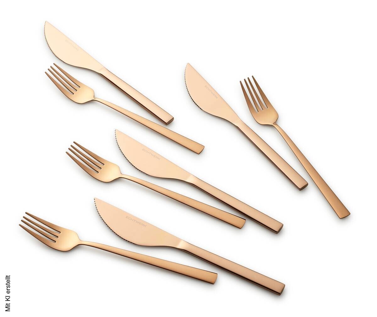 ECHTWERK Besteckset bronze Edelstahl 8 tlg.