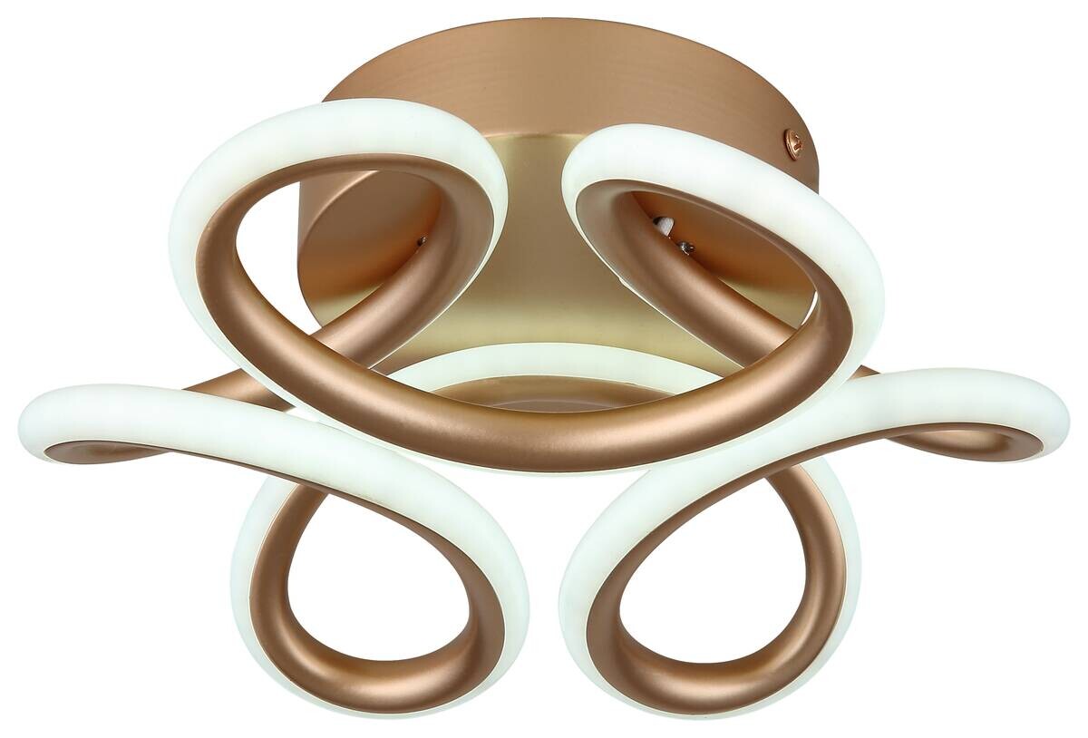 GLOBO Deckenleuchte champagner Metall Aluminium H/D: ca. 10x26 cm 1 Brennstellen