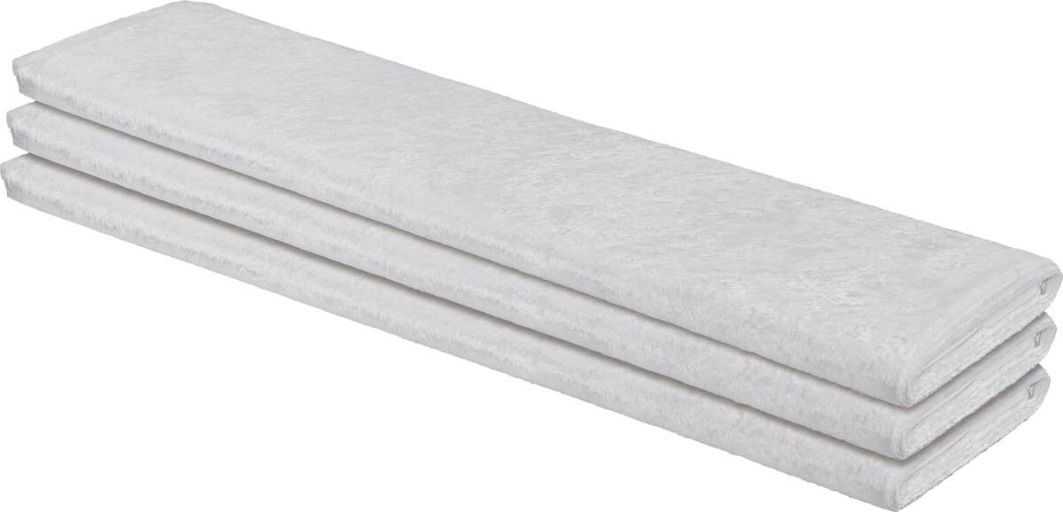 Dekostoff Pannesamt weiß 100% Polyester B: ca. 150 cm