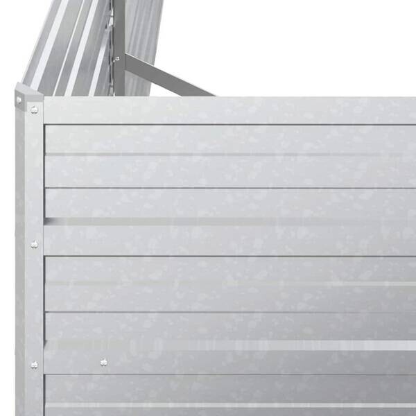 Garten-Hochbeet silber Stahl B/H/L: ca. 80x77x160 cm