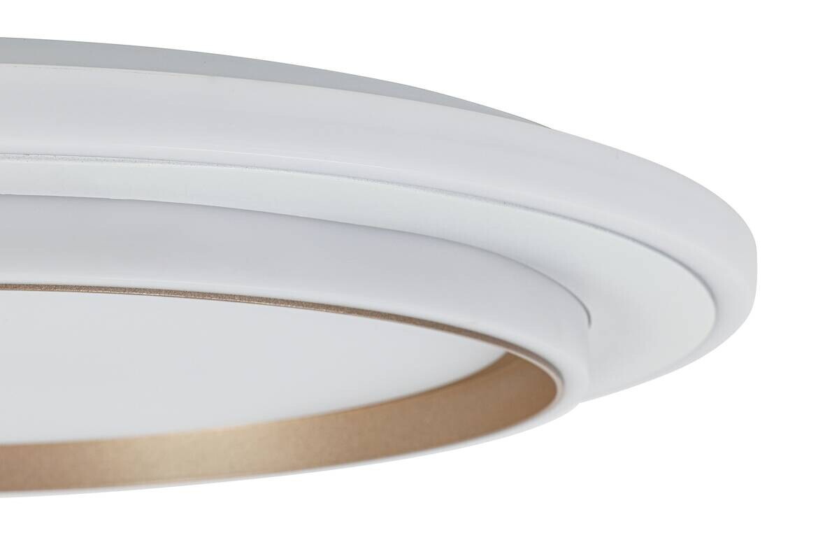 Nolo LED-Deckenleuchte Disc silber Kunststoff B/H/T: ca. 46x46x5 cm