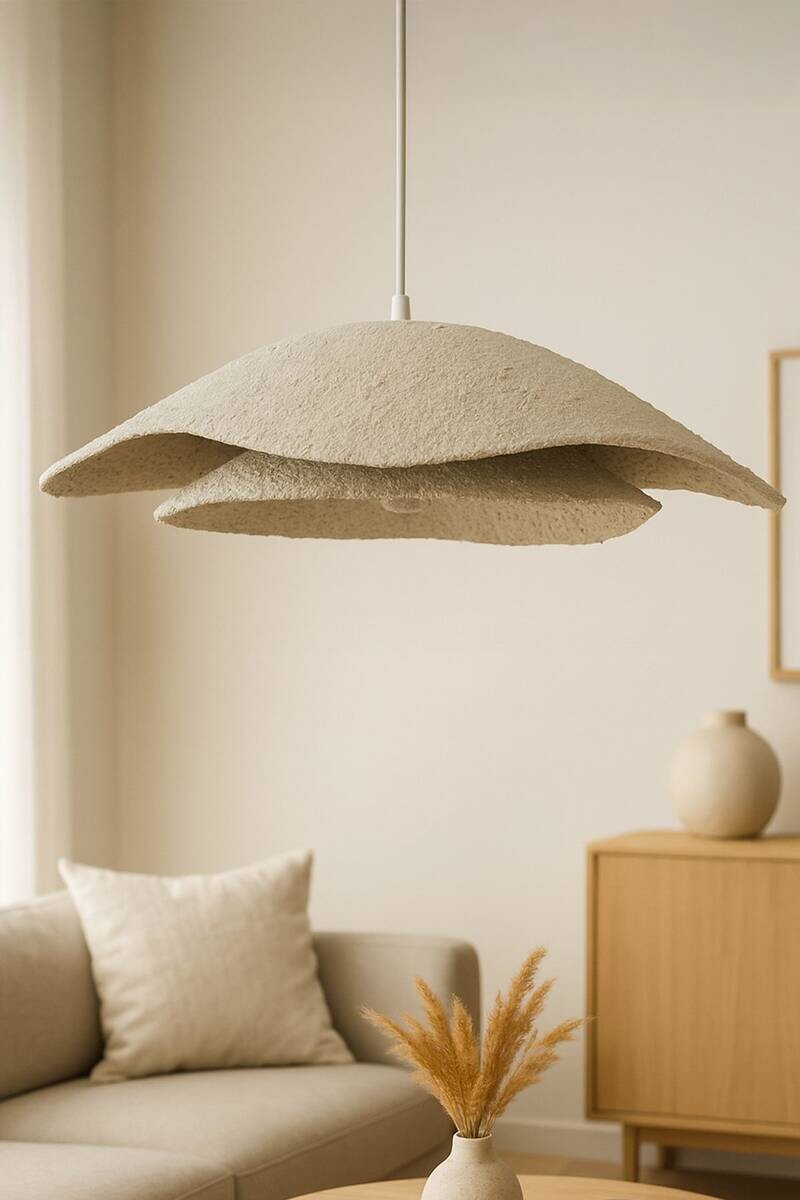 Opviq Pendelleuchte weiß Metall B/H/T/L/D: ca. 58x60x58x58x58 cm E27 1 Brennstellen