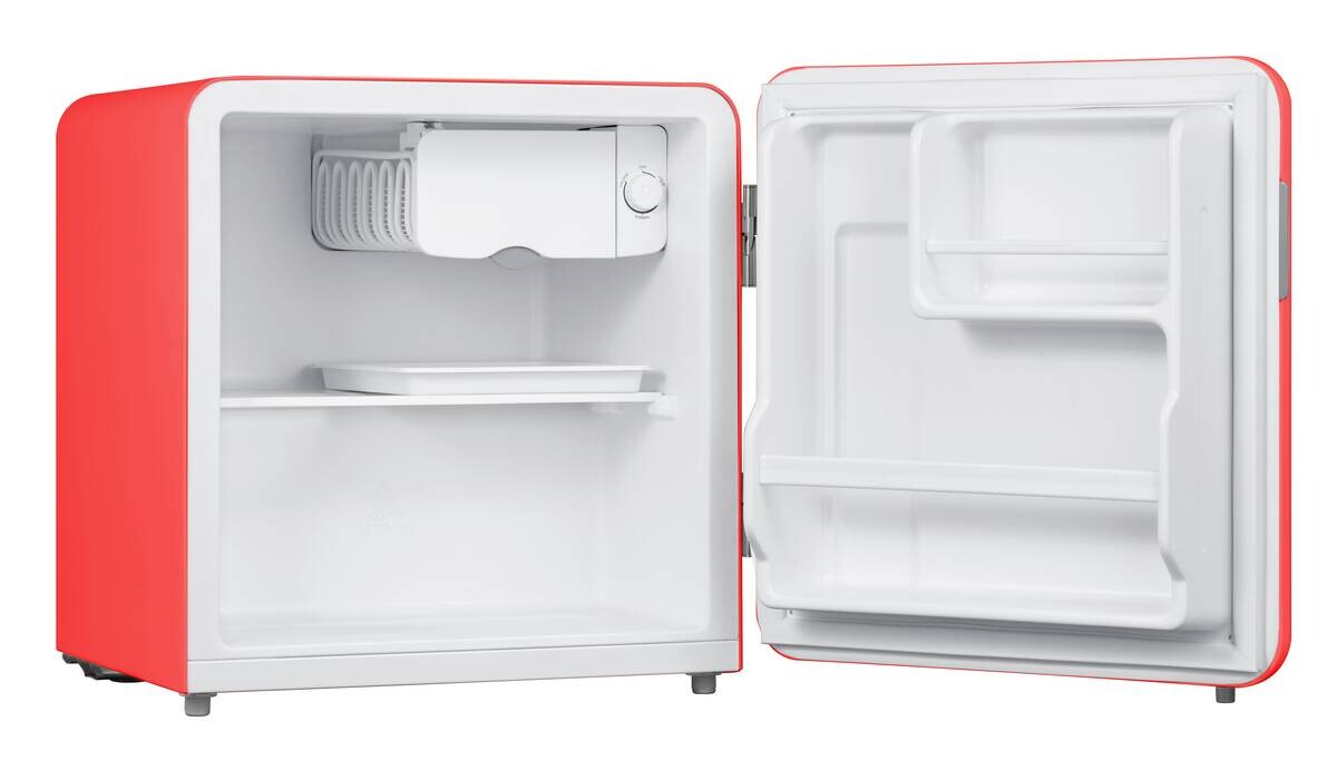 POCOline Mini-Kühlschrank MK-50-47-ER EEK: E Spektrum: A bis G Kühlen: 47 41dB rot B/H/T: ca. 49x50x46 cm