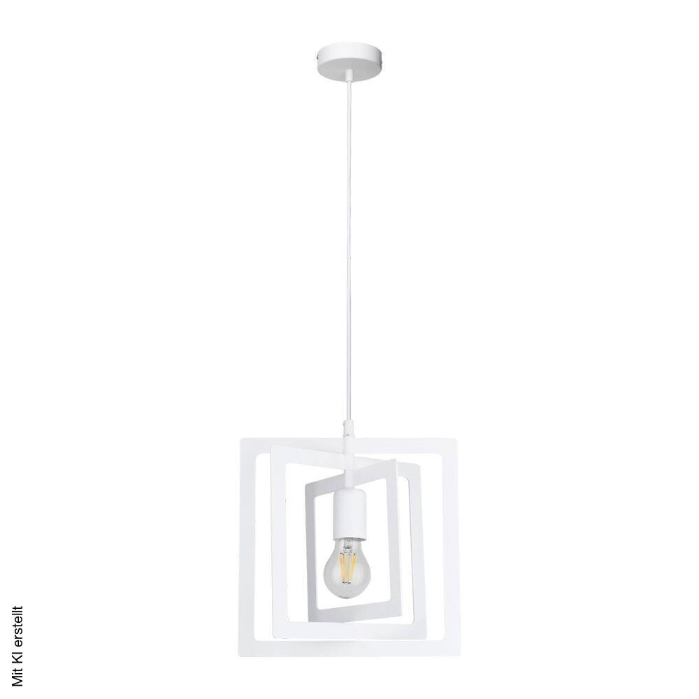 SPOT Light Pendelleuchte Justyna weiß Metall L/D: ca. 112x28 cm E27 1 Brennstellen