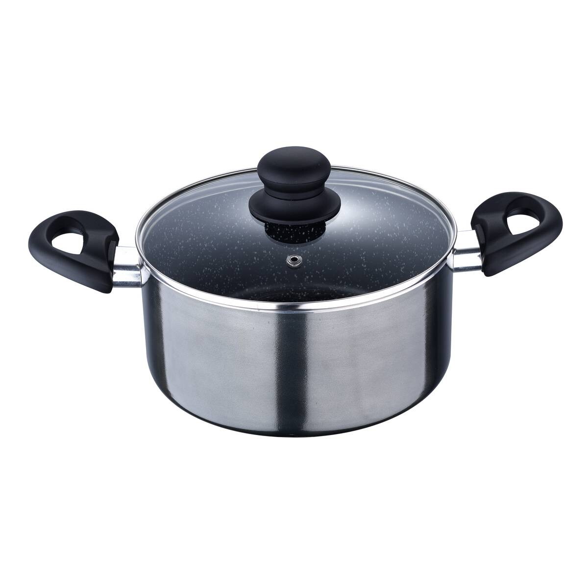 SAN IGNACIO Kochgeschirrset Soria schwarz Aluminium 4 tlg.