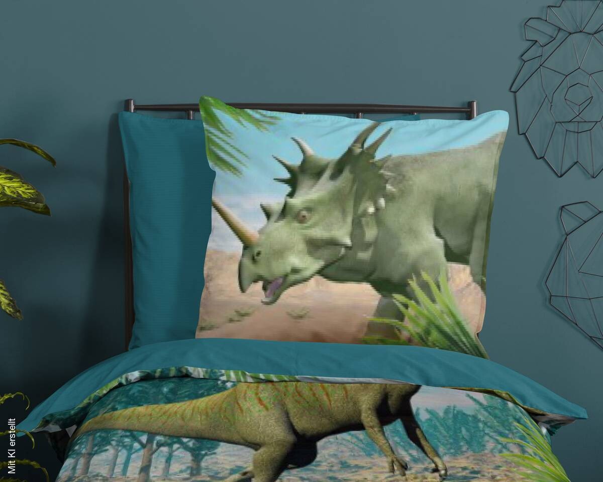 Baumwoll Bettwäsche Dino Renforce