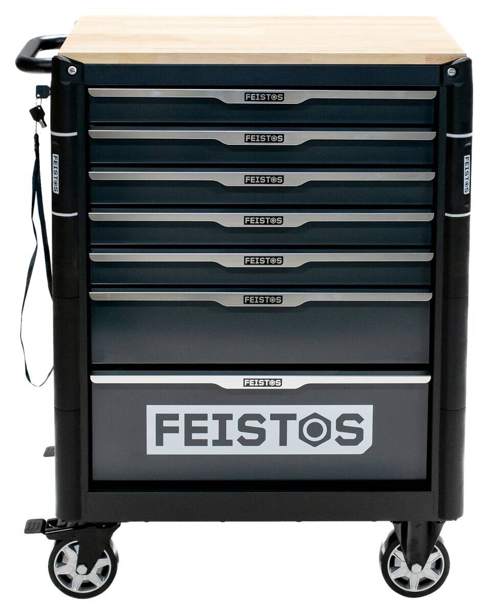 Werkstattwagen Mento schwarz B/H/L: ca. 73x98x48 cm