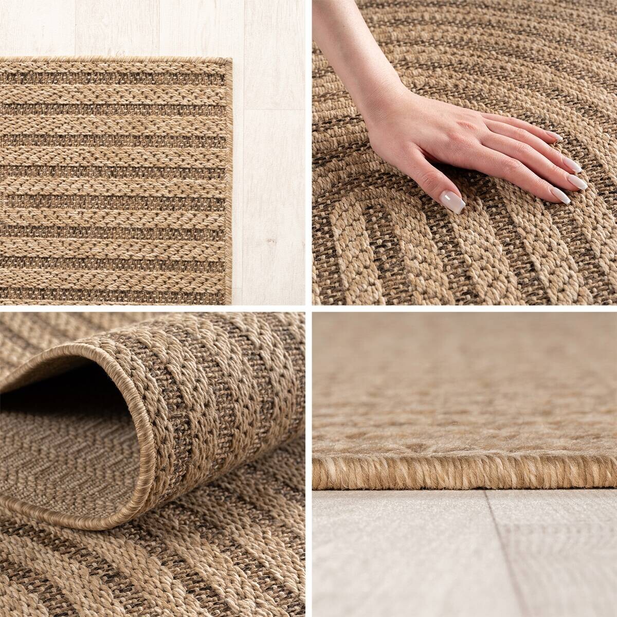 Ayyildiz Flachwebteppich TIMBER beige D: ca. 120 cm