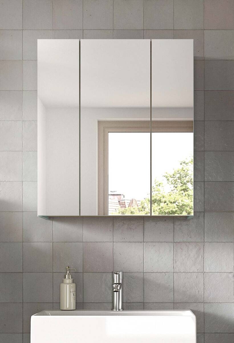 Spiegelschrank STAR Eiche Nachbildung B/H/T: ca. 60x68x19 cm