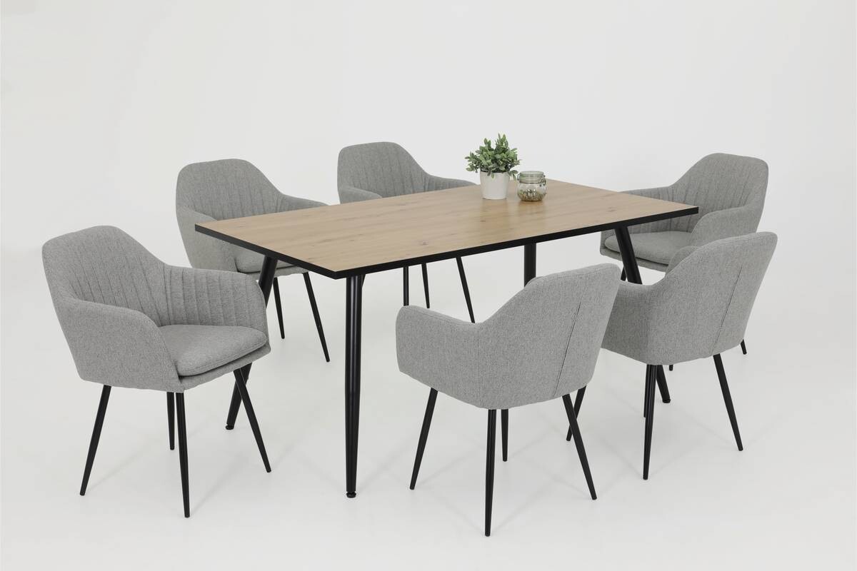 Hela Sessel MILA I S grau Velourstoff B/H/T: ca. 59x84x66 cm