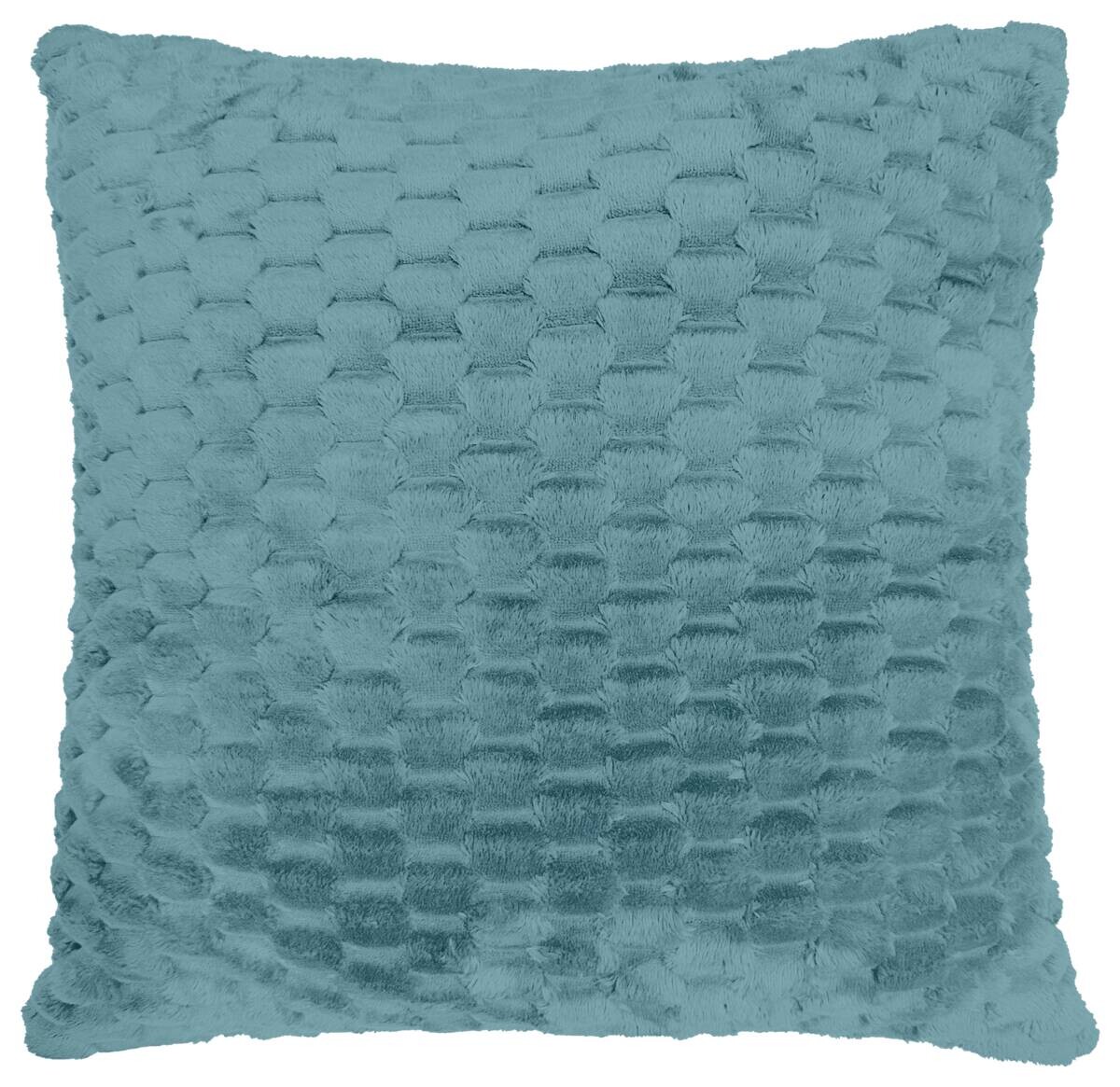 POCOline Dekokissen Wabe petrol 100% Polyester B/L: ca. 45x45 cm