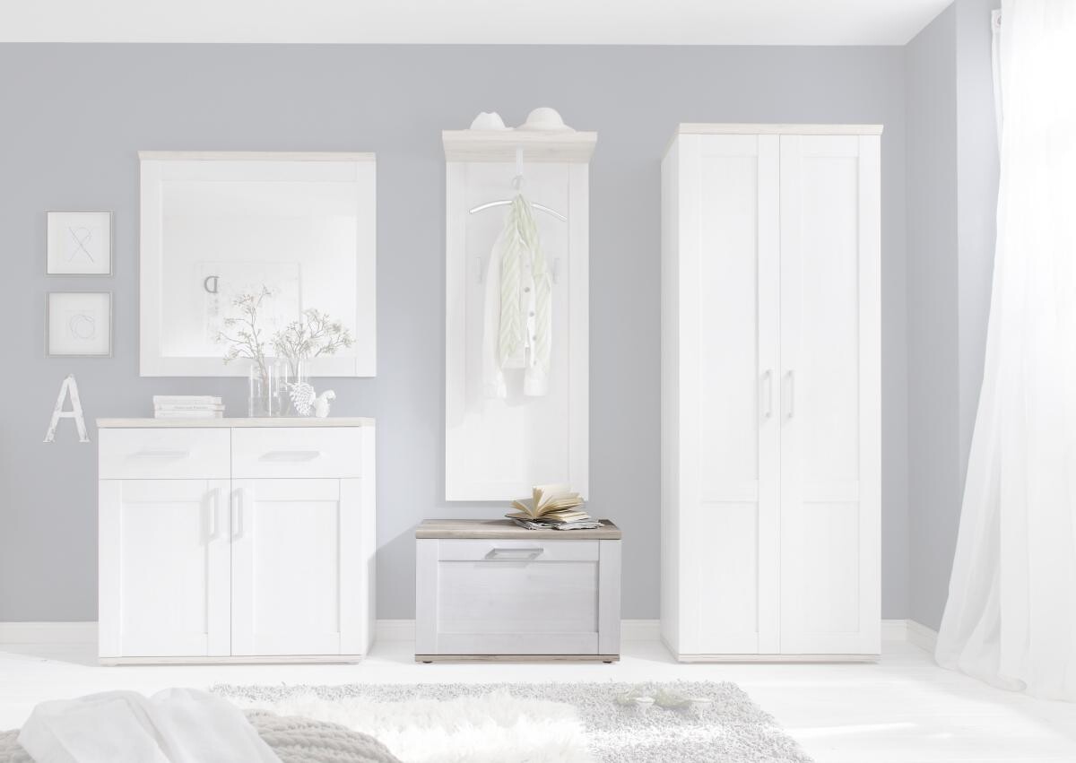 Bank Romance Sibiu Lärche Nachbildung Eiche San-Remo Nachbildung B/H/T: ca. 76x50x38 cm