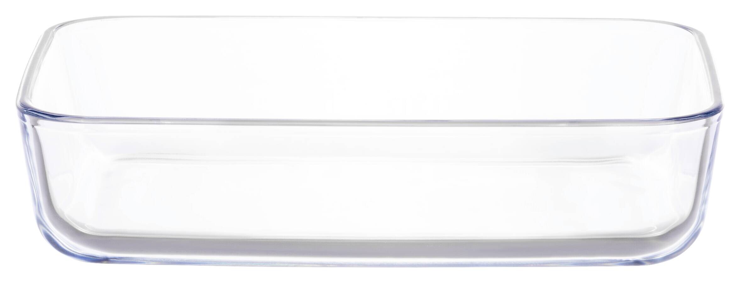 Auflaufform Glas B/H/L: ca. 13,4x4,8x20,8 cm