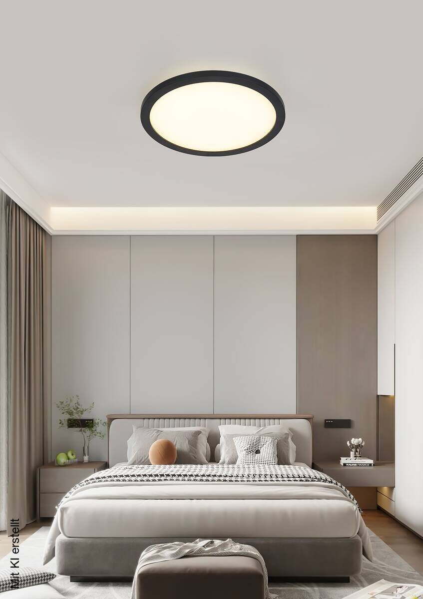 Nolo LED-Deckenleuchte Aria schwarz Kunststoff H/D: ca. 5x30 cm