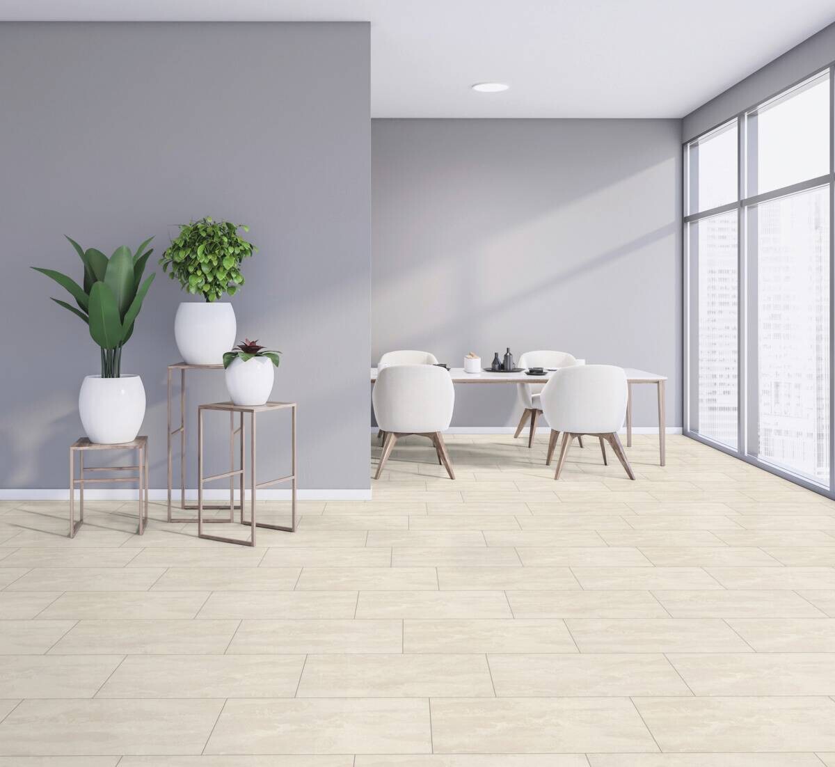 Laminatboden Beton hell ca. 2,316m² im Paket B/L: ca. 33x63,8 cm pro Paket