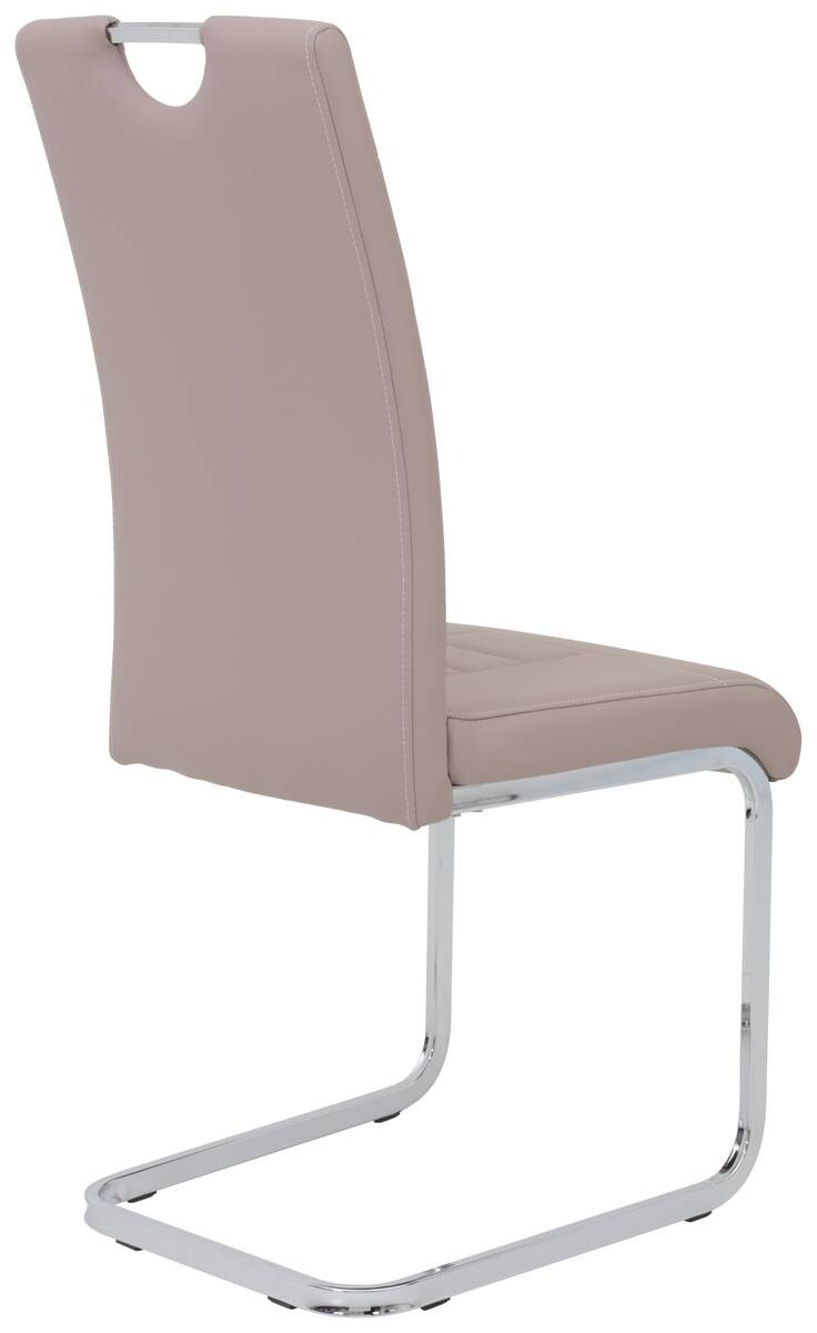 Schwingstuhl Ruby 4er Set Cappuccino Kunstleder B/H/T: ca. 44x103x60 cm