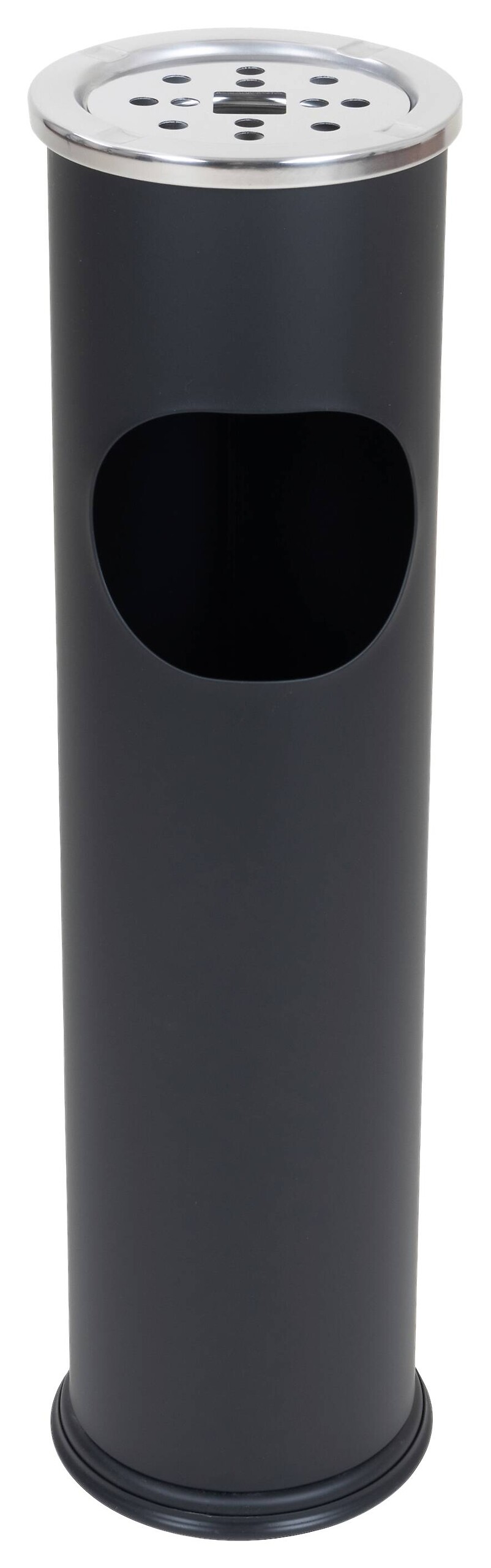 Aschenbecher schwarz Metall