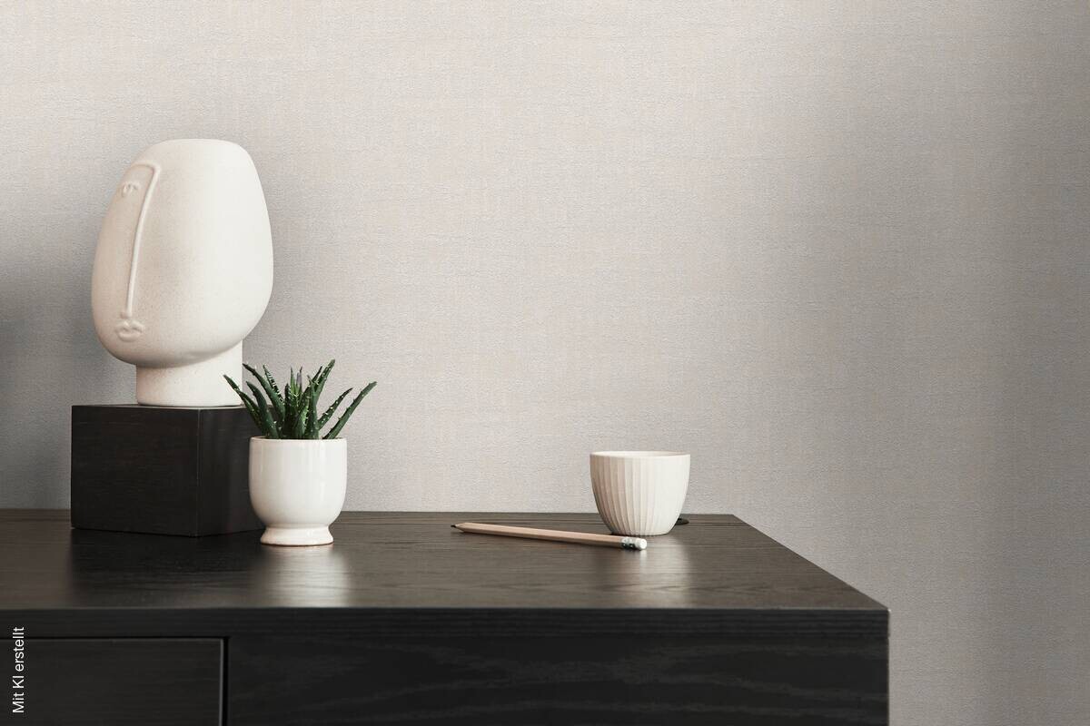 A.S.Creation Vliestapete creme beige B/H/D: ca. 53x1005x9,1 cm