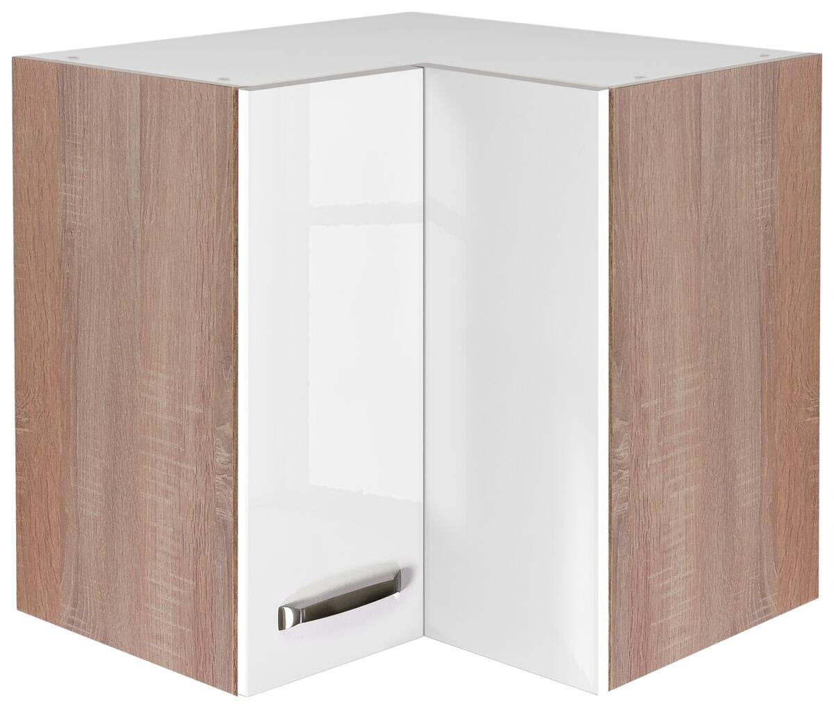 Eckhängeschrank Valero weiß Hochglanz B/H/T: ca. 60x54,8x32 cm