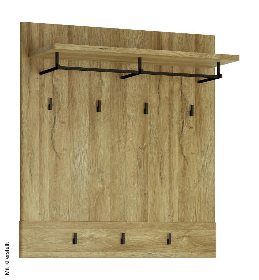 Garderobenpaneel Cortina Eiche Grand-Son Nachbildung B/H/T: ca. 94x101x33 cm