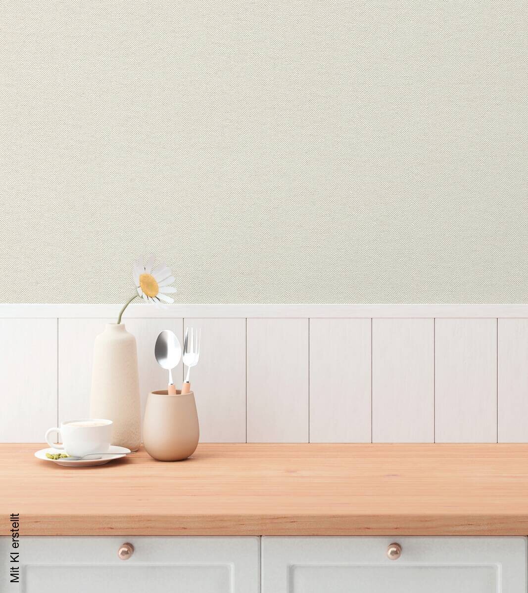 A.S.Creation Vliestapete creme weiß beige B/H/D: ca. 53x1005x9,3 cm
