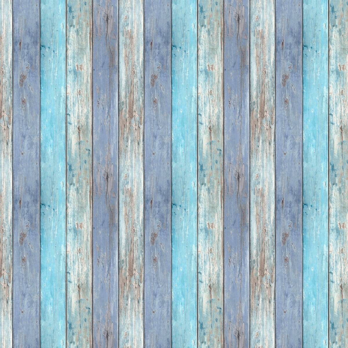 Vliestapete Holzoptik blau B/L: ca. 53x1005 cm