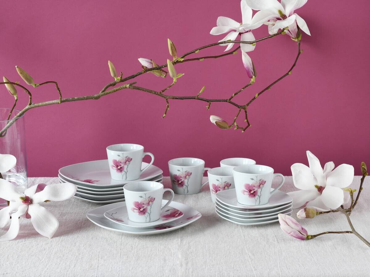 CreaTable Kaffeeservice Amelie multicolor Porzellan 18 tlg.
