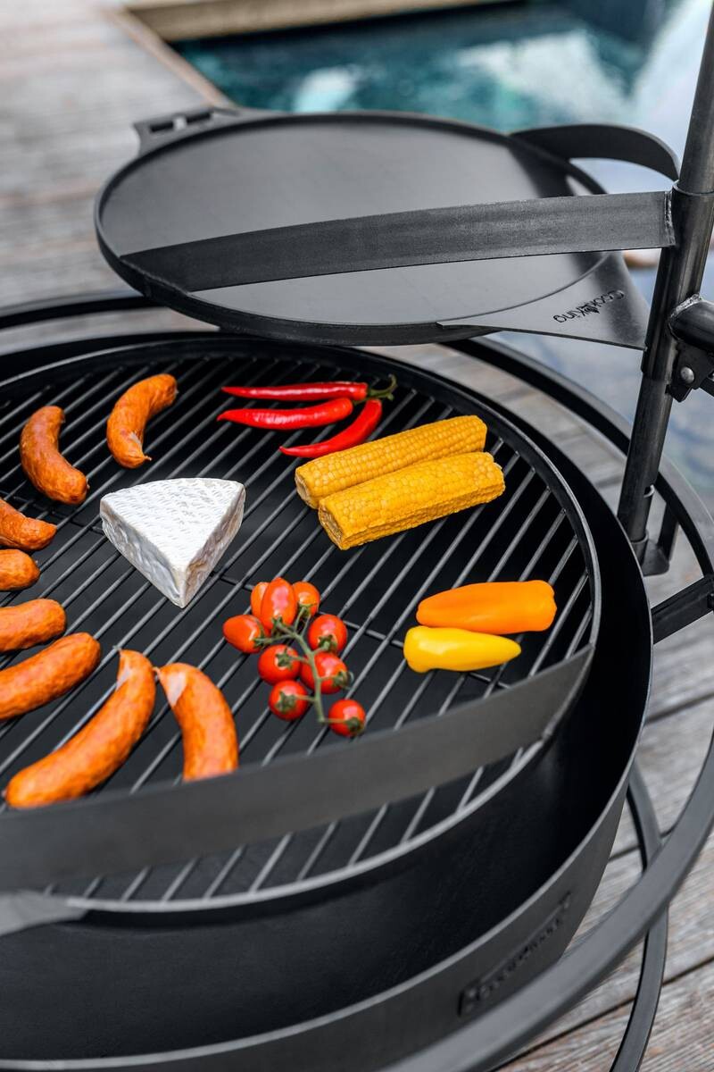 CookKing Grillplatte Bandito & Montana schwarz Stahl B/T: ca. 50x50 cm