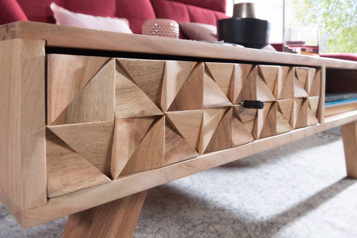 Couchtisch braun B/H/T: ca. 95x35x50 cm