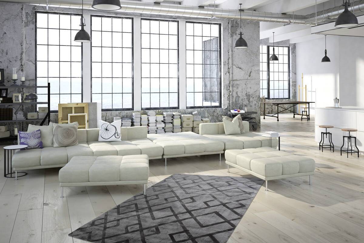 360Living Teppich Luxury grau B/L: ca. 80x150 cm