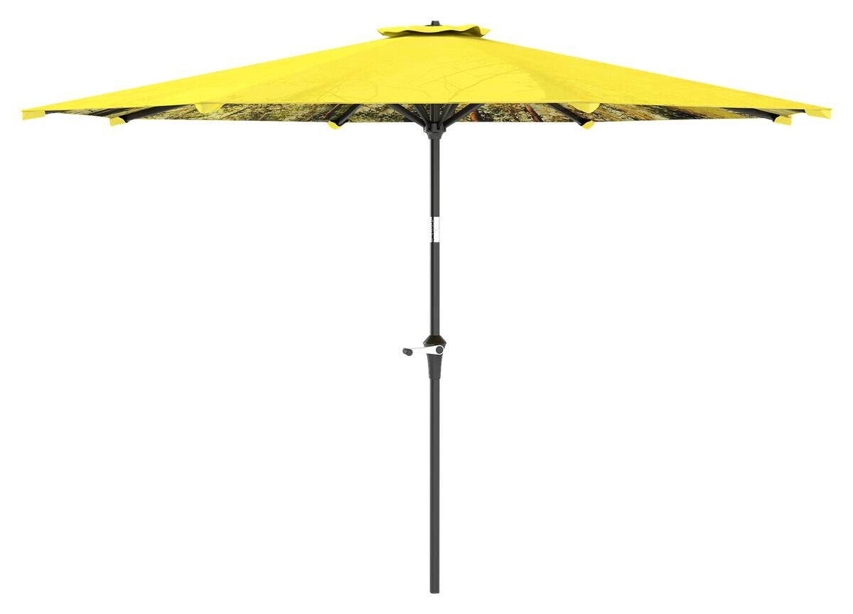 Outsunny Sonnenschirm gelb Aluminium B/H/L: ca. 294x247x294 cm