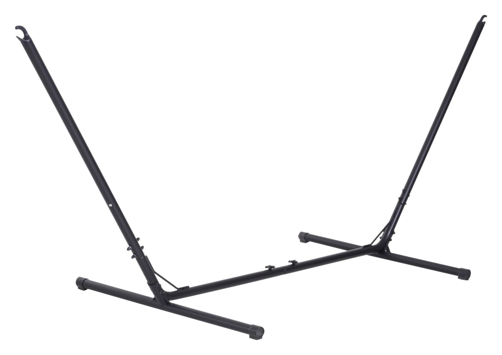 Outsunny Hängemattengestell schwarz Metall B/H/L: ca. 108x120x380 cm