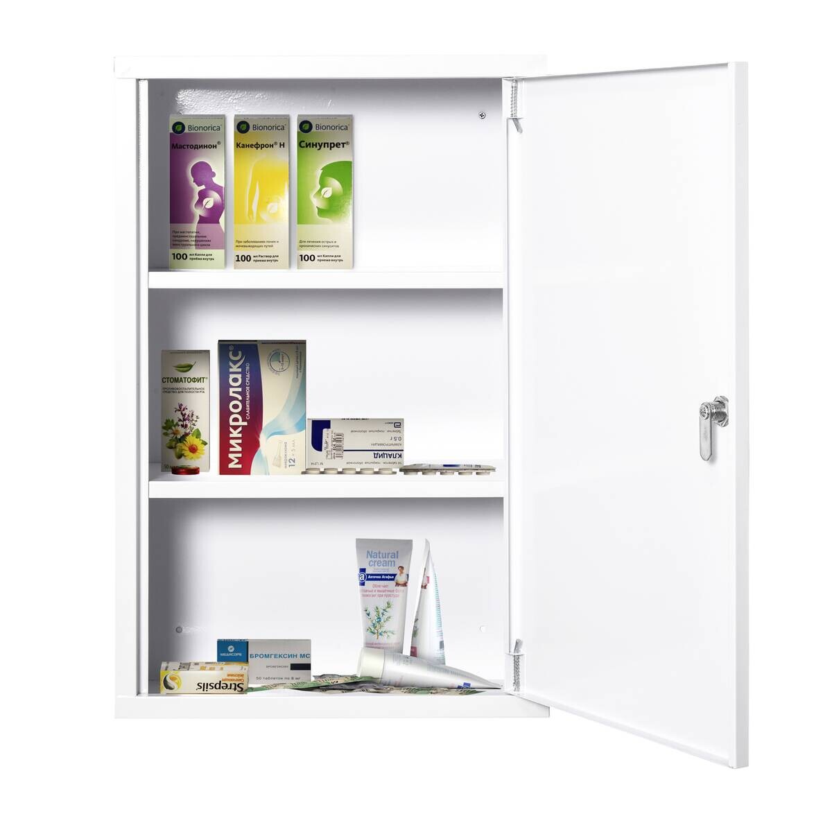 Medizinschrank weiß Polypropylen B/H/L: ca. 18x40x60 cm