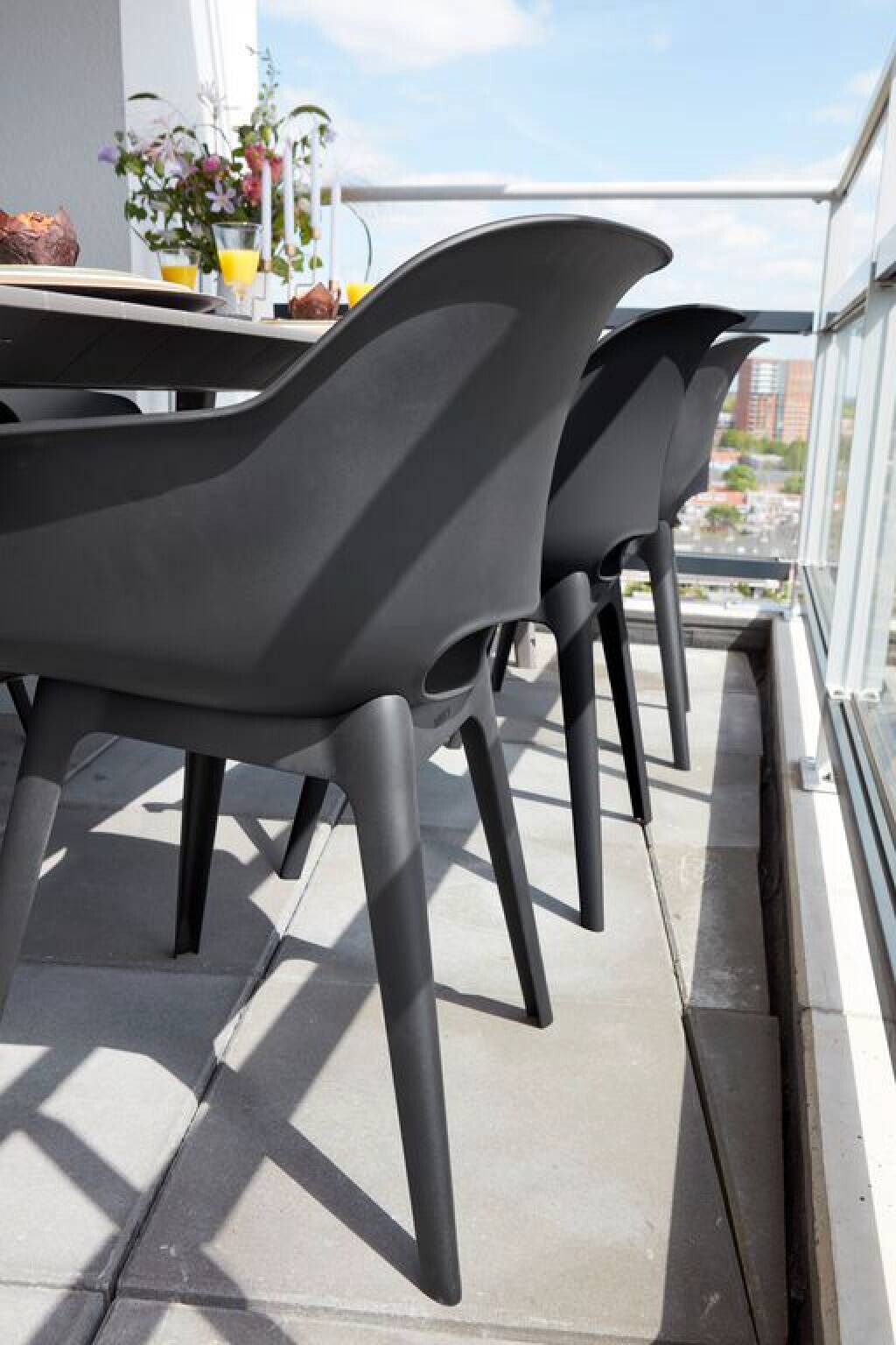 Jardin Gartenstuhl Akola grau Polypropylen B/H/L: ca. 60x62x60 cm