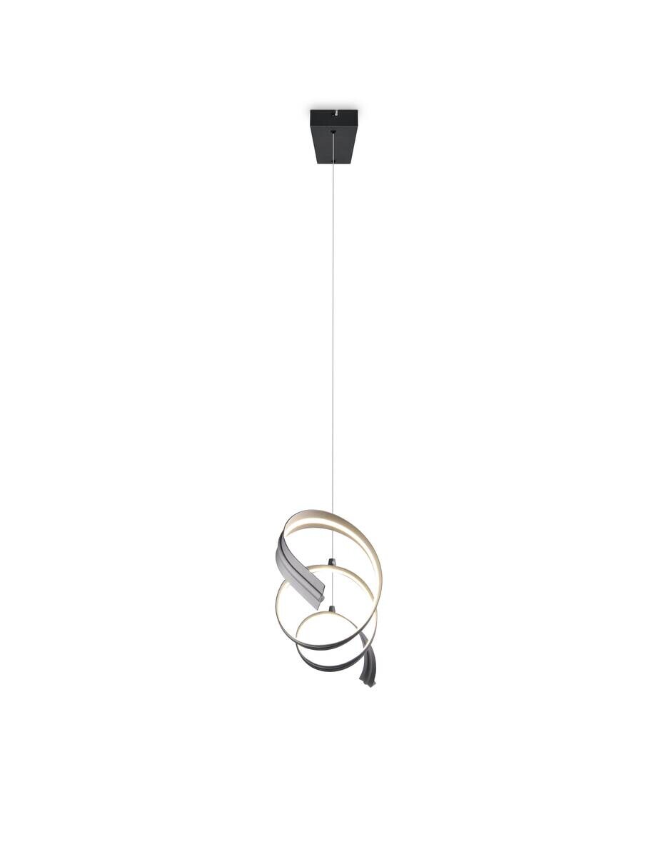 Reality LED-Pendelleuchte Tivor schwarz Metall B/H/T: ca. 109x150x19,5 cm