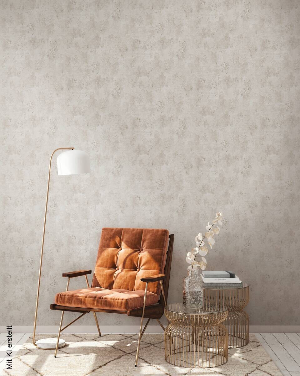 A.S.Creation Vliestapete beige grau B/H/D: ca. 53x1005x8,3 cm