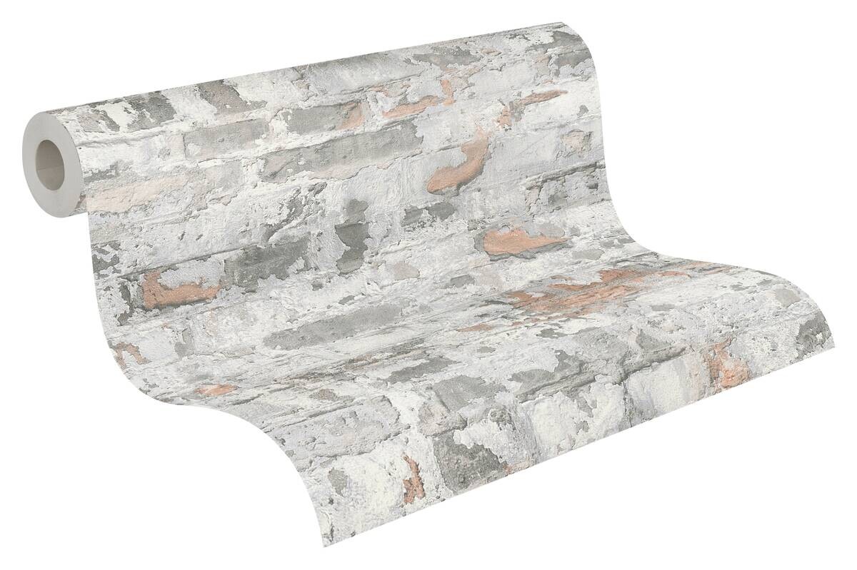 A.S.Creation Vliestapete weiß rot B/H/D: ca. 53x1005x8 cm