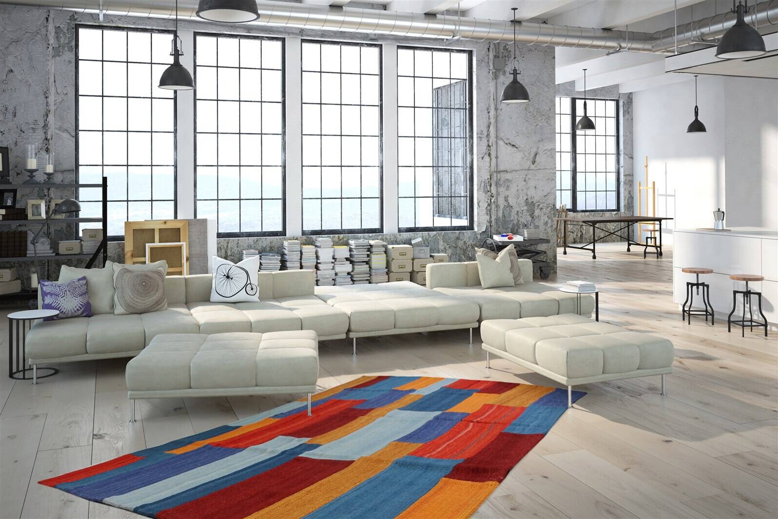 Kayoom Kurzflorteppich Radical 330 mehrfarbig B/L: ca. 120x170 cm