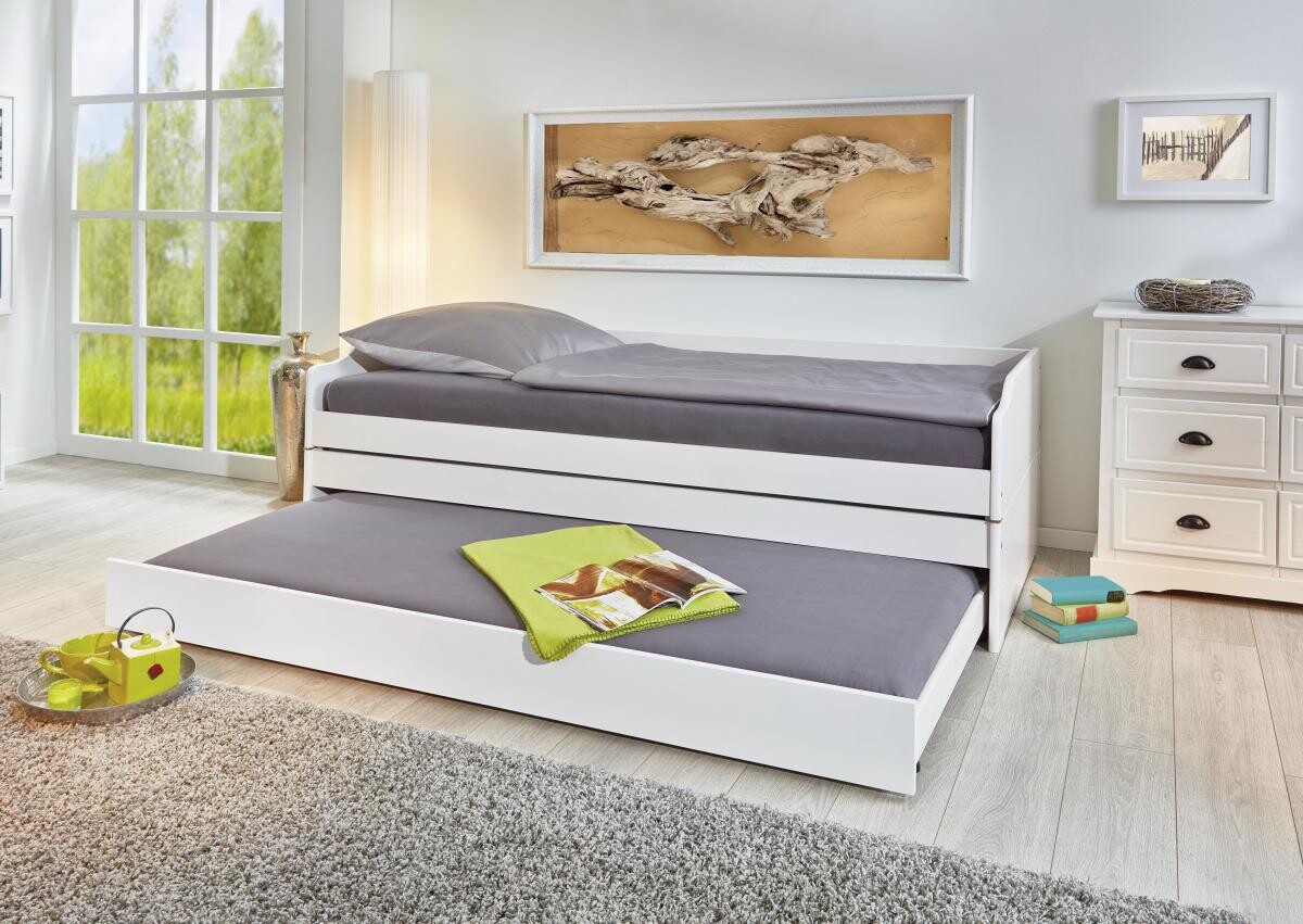 Funktionsbett Lotar weiß Liegefläche B/L: ca. 90x200 cm