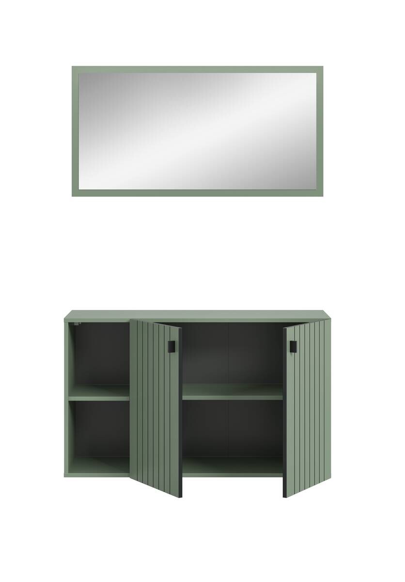 Garderobenset STATION grün B/H/T: ca. 106x192x37 cm