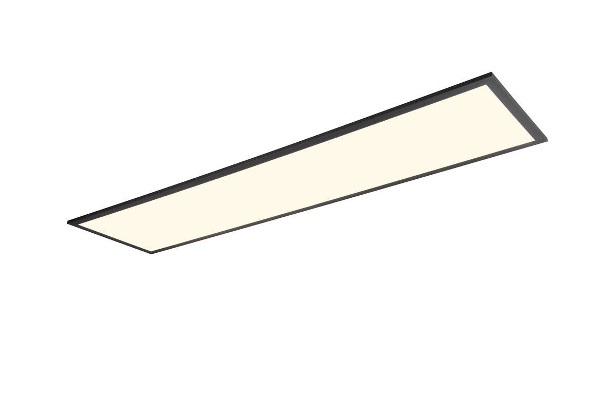 Reality LED-Deckenleuchte Beta R67661232 schwarz Metall B/H/T: ca. 119,5x5,5x29,5 cm 1 Brennstellen
