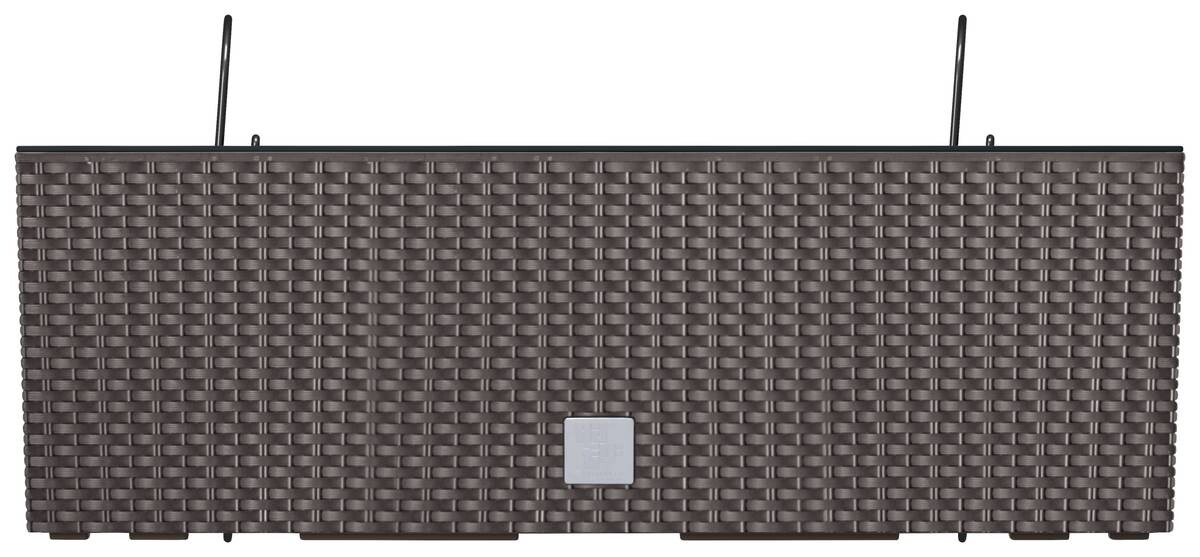 Prosperplast Pflanztopf Rato dunkelbraun Kunststoff B/H/L: ca. 18x20x58 cm