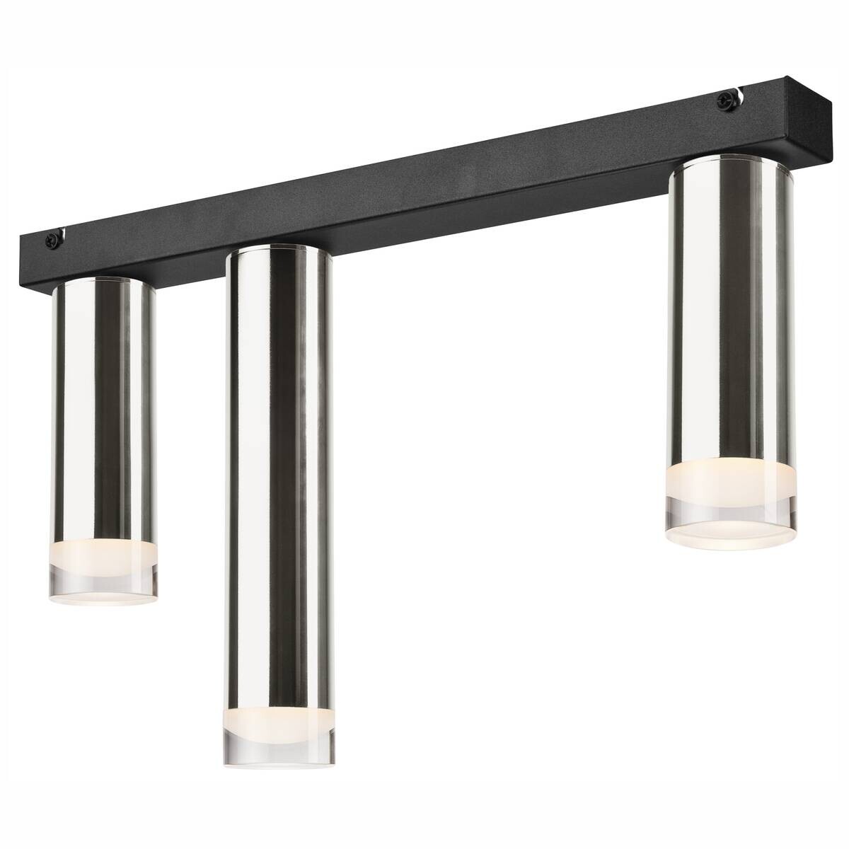 Lamkur Deckenleuchte schwarz Stahl B/H/L: ca. 8x31,5x50 cm E27 3 Brennstellen