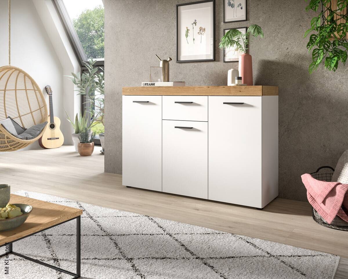 Sideboard Sunset weiß B/H/T: ca. 125x86x37 cm