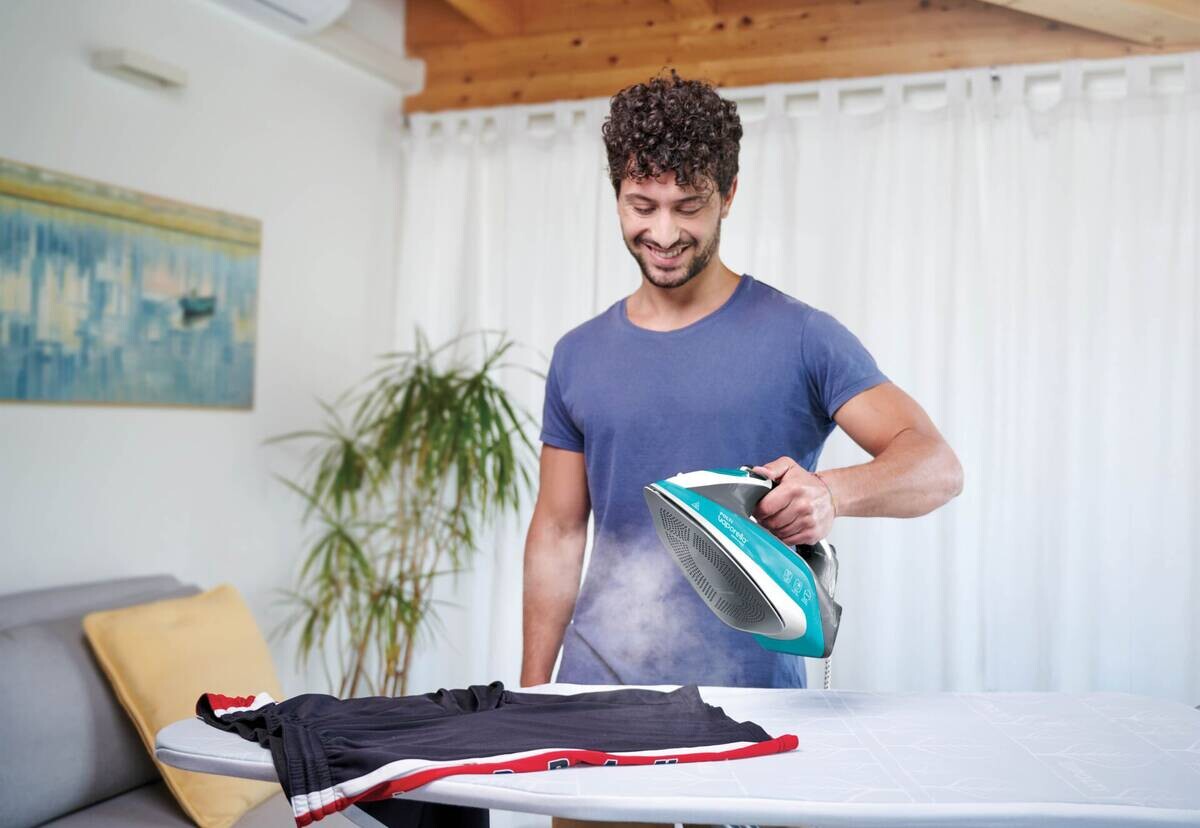 Polti Polti Dampfbügelautomat QS220 grün weiß Keramik B/H/L: ca. 31x15,5x31 cm