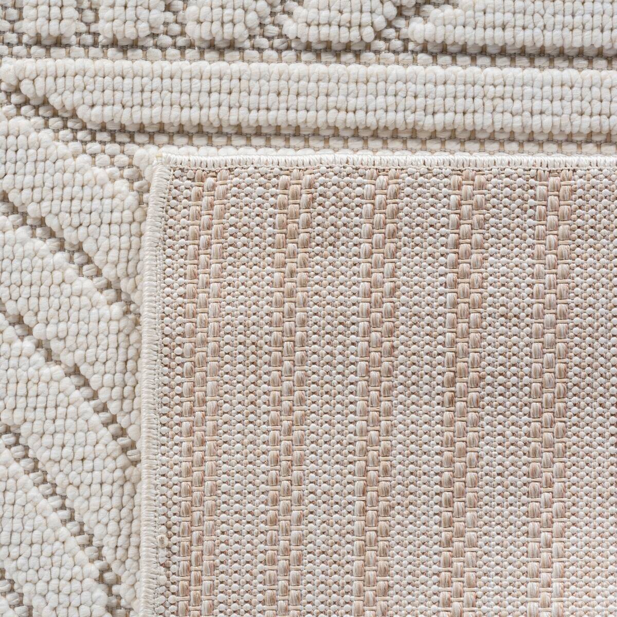 Ayyildiz Kurzflorteppich HELIX creme B/H/L: ca. 280x0,7x370 cm