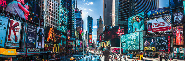 The Wall Wandbild Time Square B/L: ca. 29x90 cm