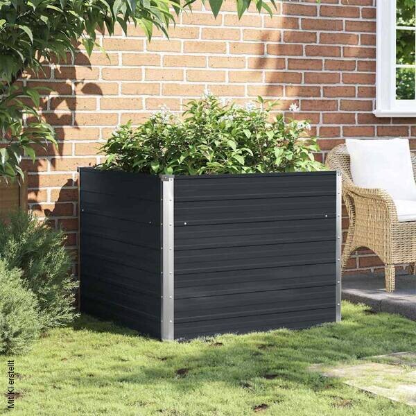 Hochbeet anthrazit Stahl B/H/L: ca. 100x77x100 cm